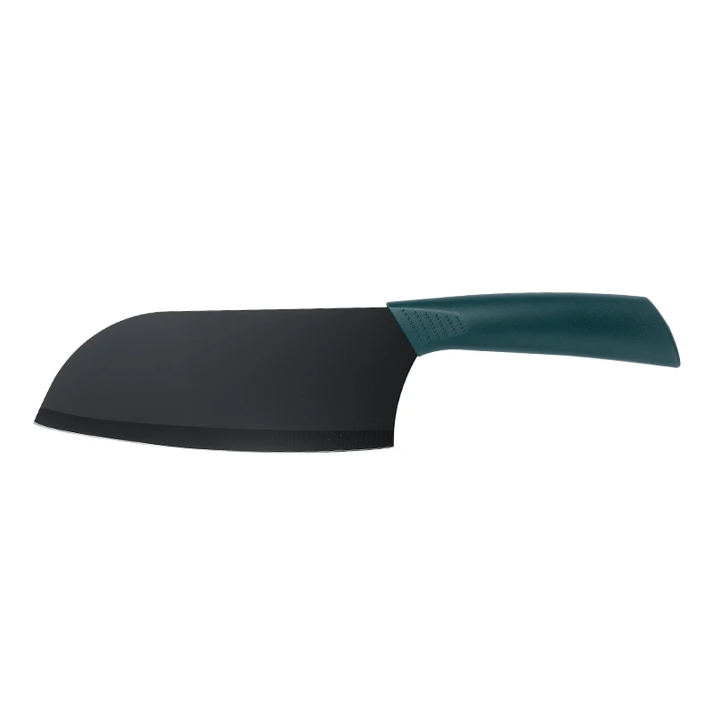 Black Stainless Steel Chef Knife with Plastic Handle | Wholesale Kitchen Knife