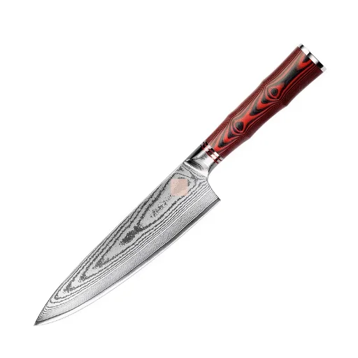 8 Inch Damascus Chef Knife | 67 Layers Steel with G10 Handle