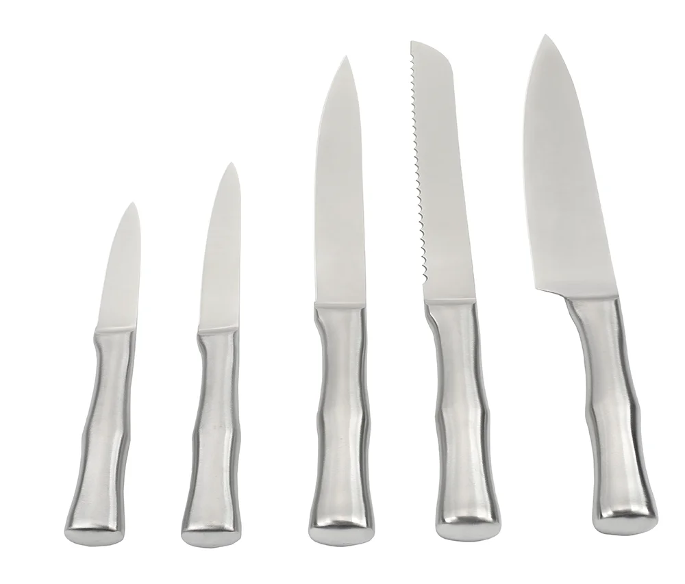 5-Piece 8-Inch Stainless Steel Bread Knife Set | 3Cr13 Chef Knives Wholesale