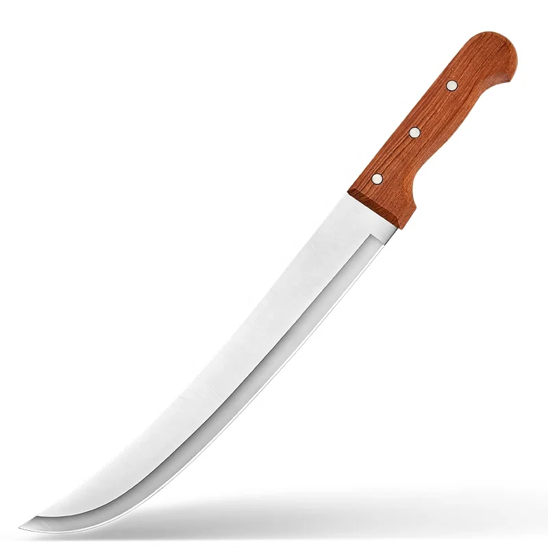 12-Inch Professional Meat Cutting Knife with Ergonomic Wooden Handle - High Carbon Stainless Steel