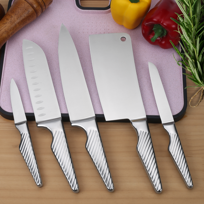 8-Inch 5-Piece 3Cr13 Stainless Steel Chef Knife Set | Wholesale