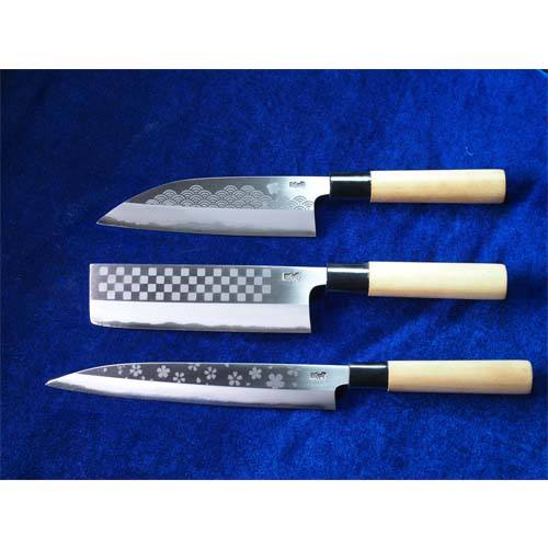 Traditional Forged Japanese Chef Knife | Stainless Steel Wood Handle
