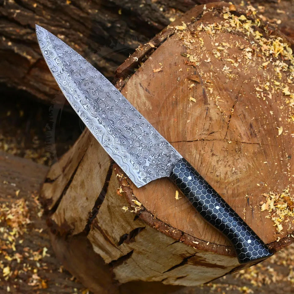 Professional 8 Inch Japanese Damascus Chef Knife | 67-Layer Steel & Honeycomb Resin Handle