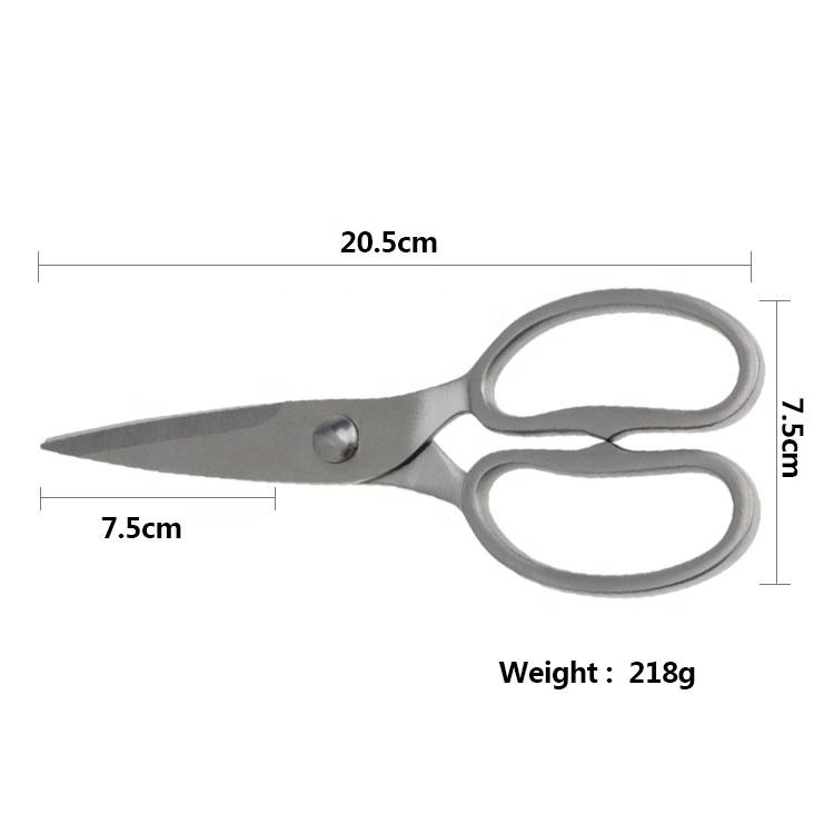 Professional All-Steel Kitchen Scissors | Stainless Steel Multipurpose Shears