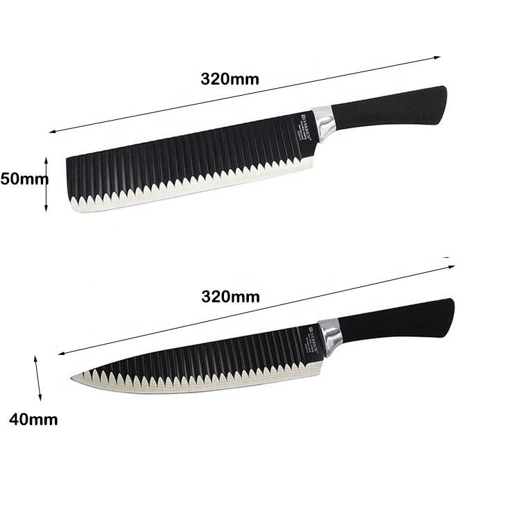 6-Piece Stainless Steel Steak & Chef Knife Set with Gift Box – Modern Kitchen Cutlery