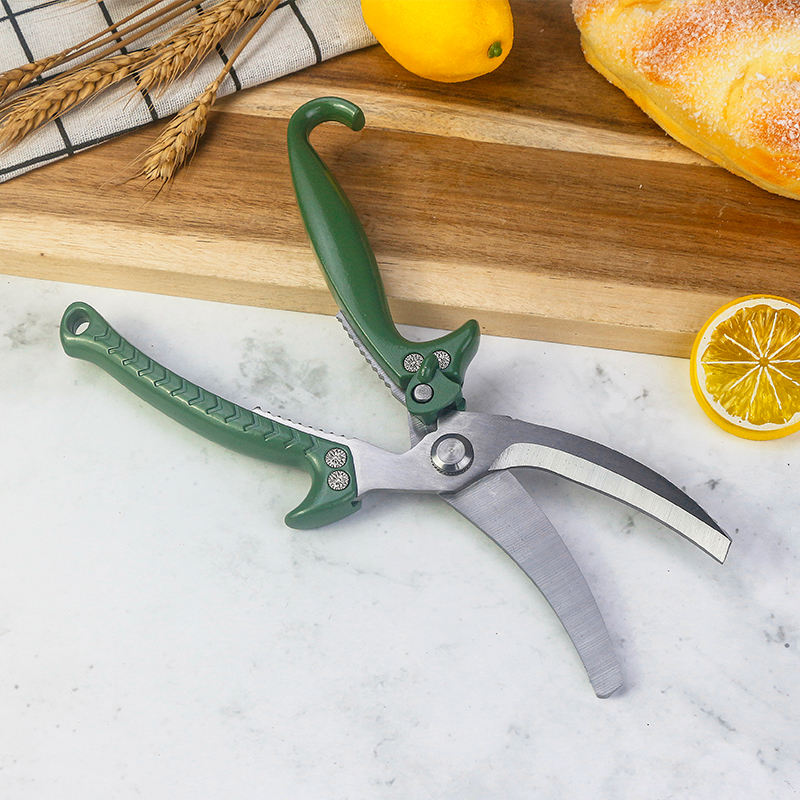 Stainless Steel Multifunctional Kitchen Scissors for Chicken Bone & Food Cutting