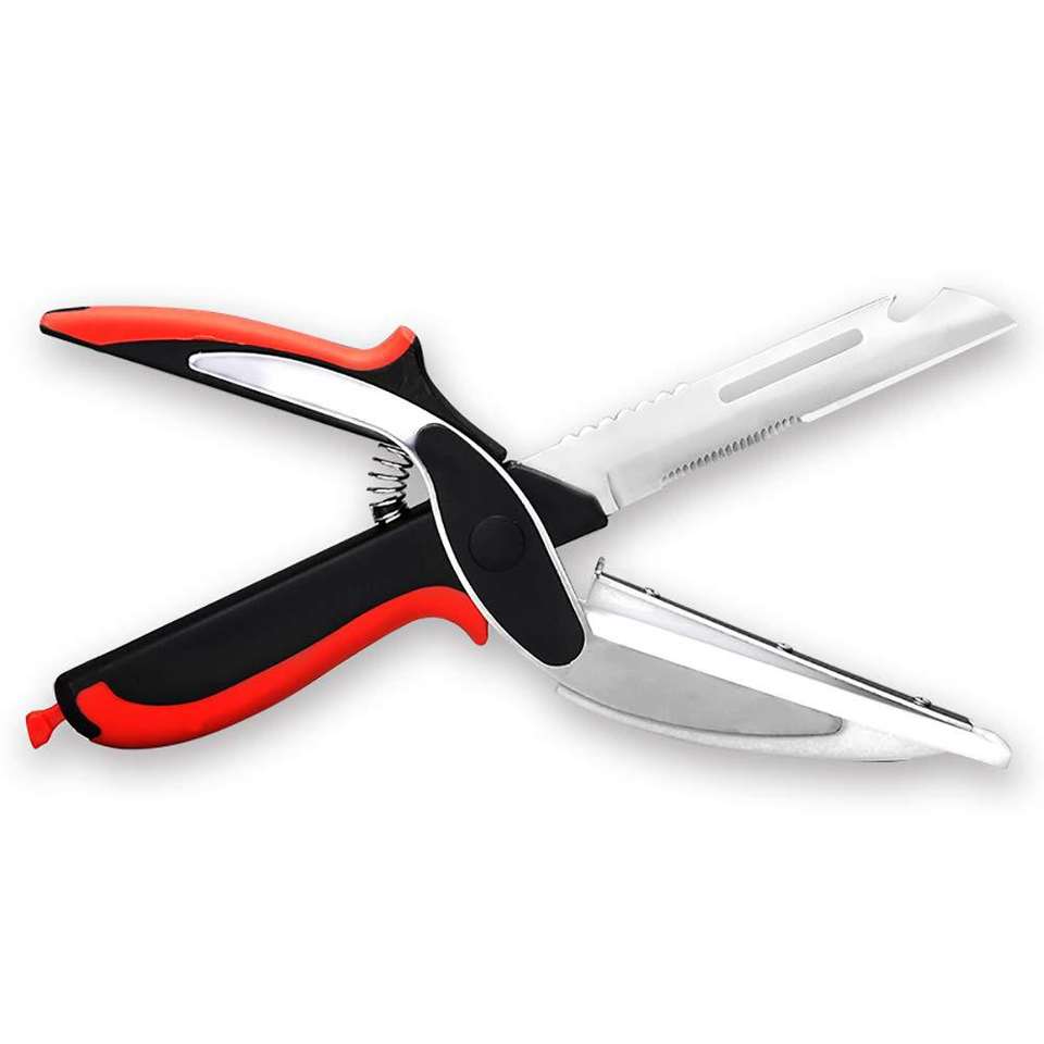 2-in-1 Multifunction Stainless Steel Kitchen Shears & Cutting Board Set