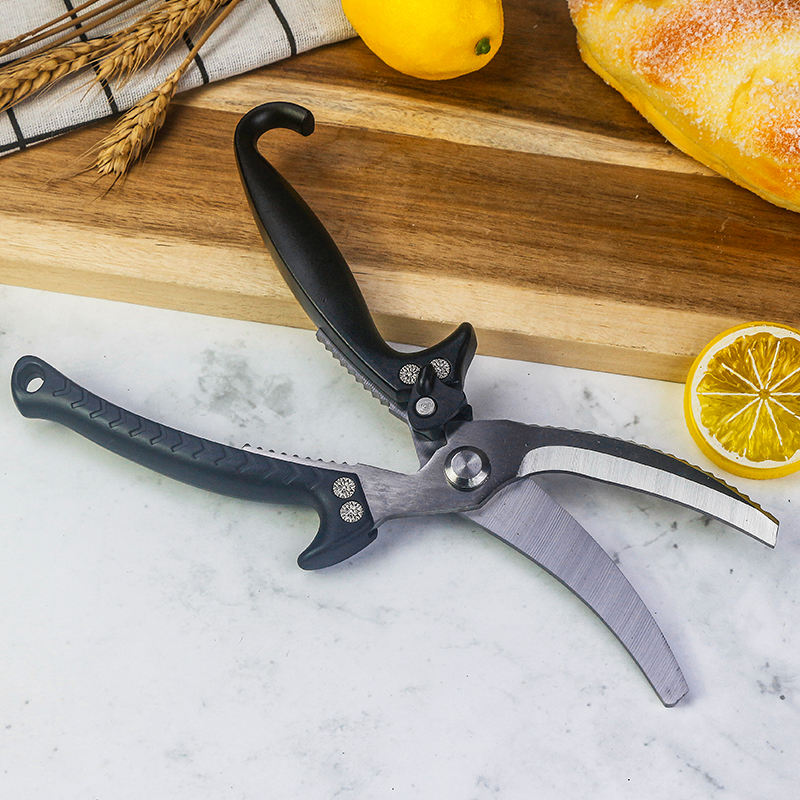 Stainless Steel Multifunctional Kitchen Scissors for Chicken Bone & Food Cutting