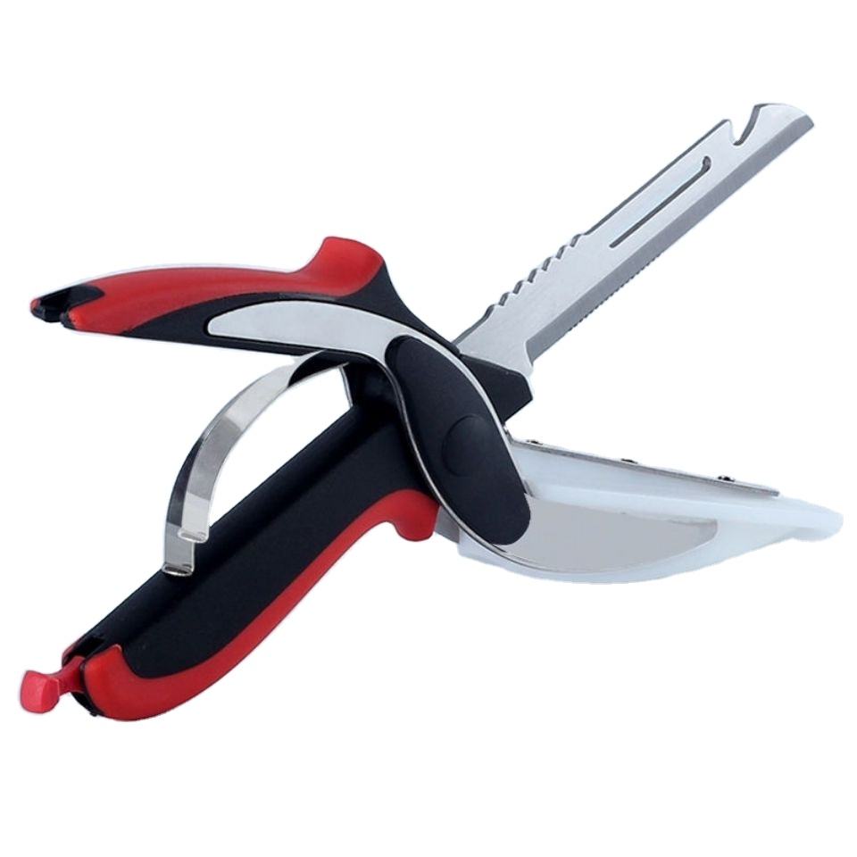 6-in-1 Multi-Functional Kitchen Scissors | Stainless Steel & Silicone Handle