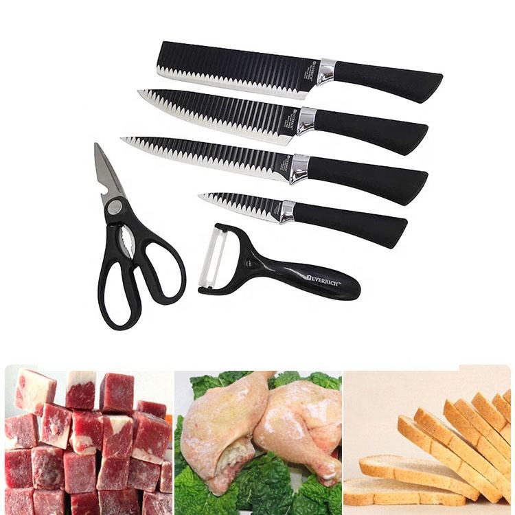 6-Piece Stainless Steel Steak & Chef Knife Set with Gift Box – Modern Kitchen Cutlery
